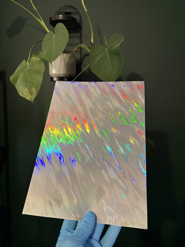Surge Foil cardstock sheet